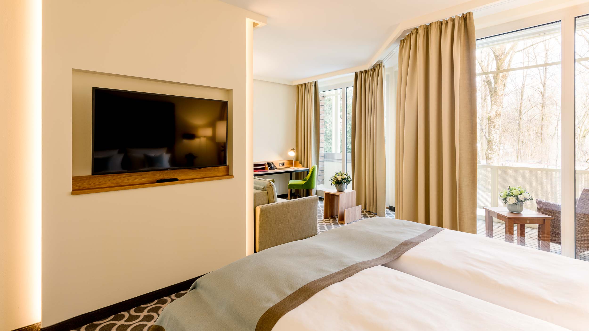 Doppelzimmer zum Bestpreis im 4 Sterne Parkhotel Rothof in München 